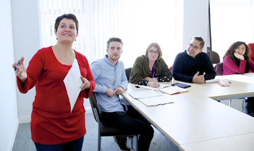 researchers in session